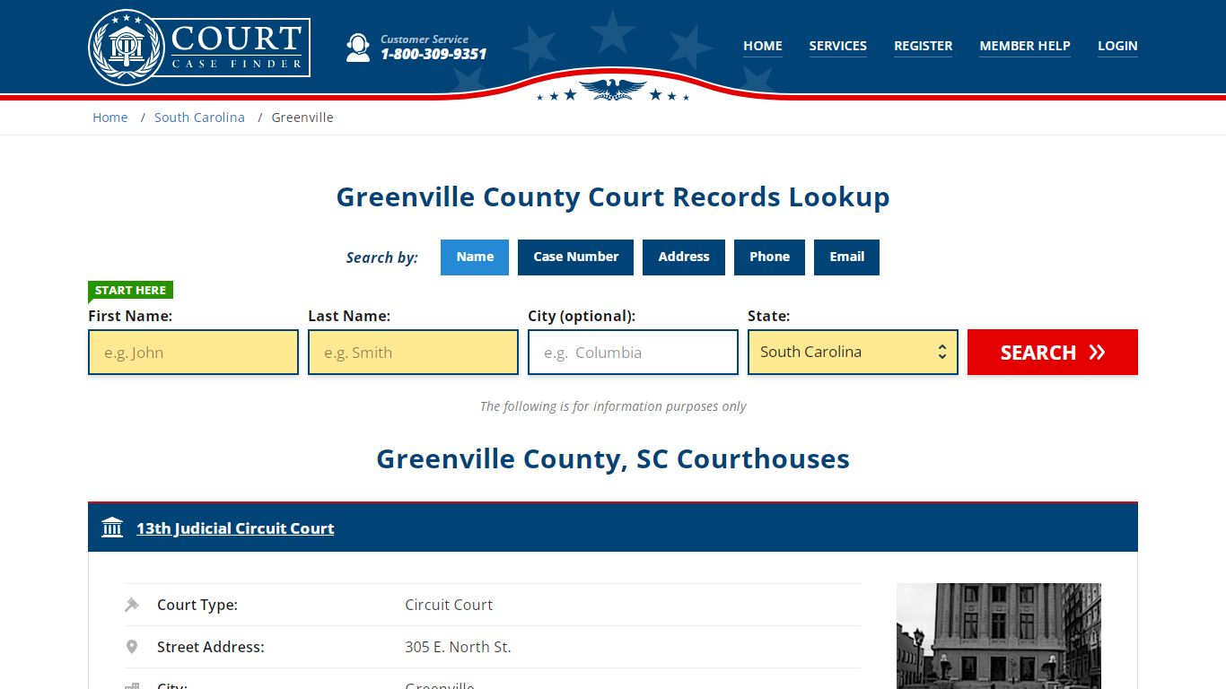 Greenville County Court Records | SC Case Lookup